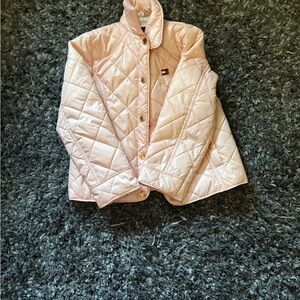 Tommy Hilfiger Light Pink Quilted Kids Puffer Jacket